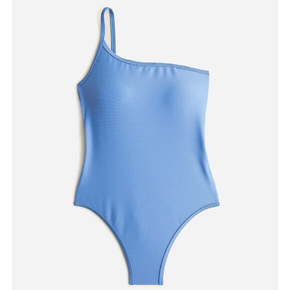 J.Crew Ribbed One Strap One Piece Swimsuit Stretch Padded Plus Size US 20 NWT - Picture 2 of 13